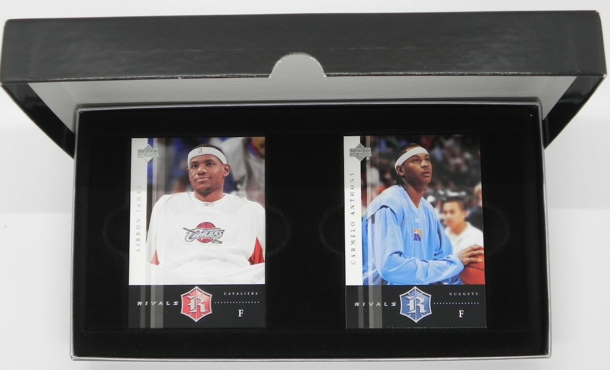 ROOKIE RIVALS LEBRON JAMES PLUS CARMELO ANTHONY AUTOGRAPH CARD 31