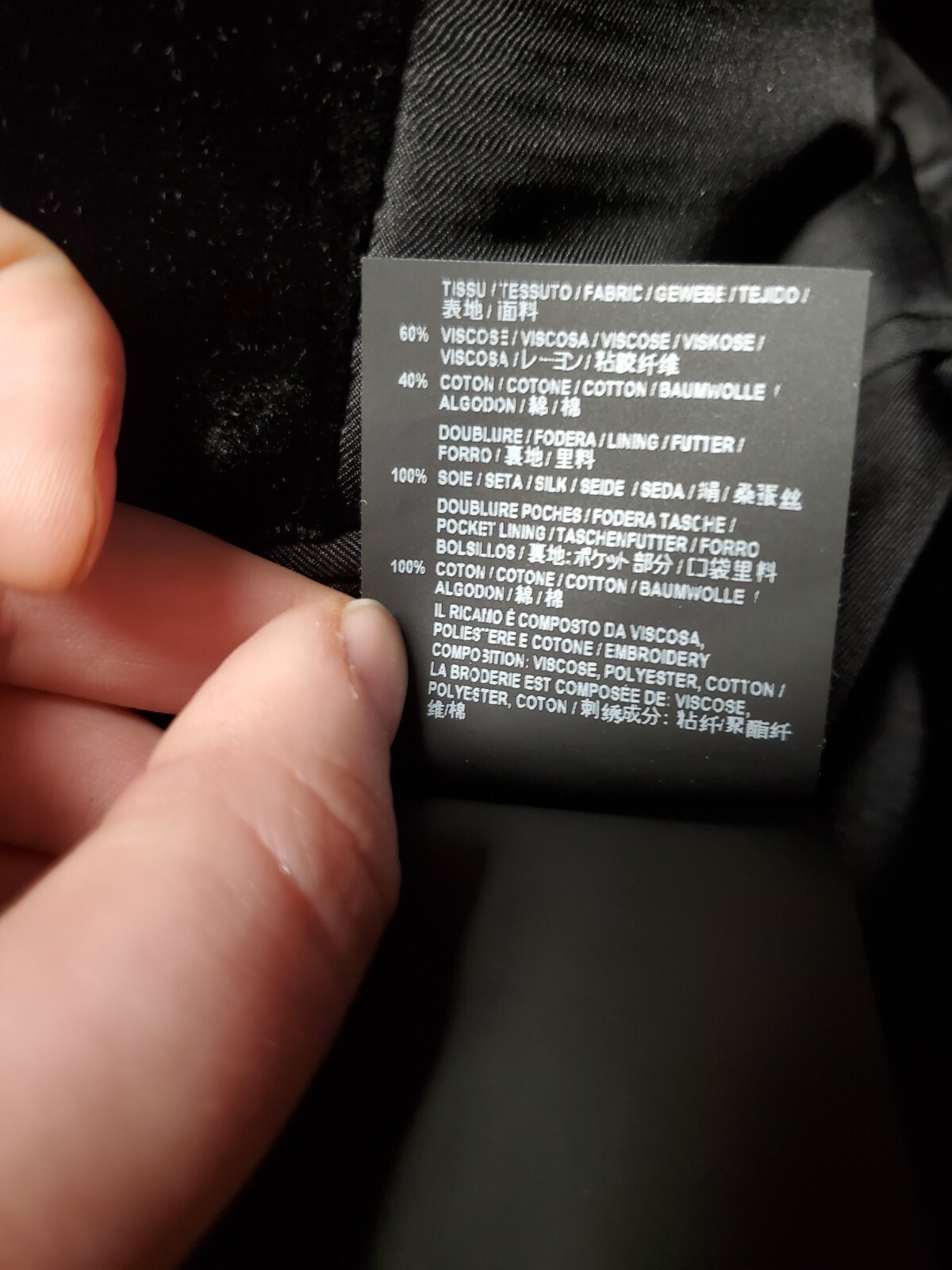 Giacca Saint Laurent in velluto di lusso