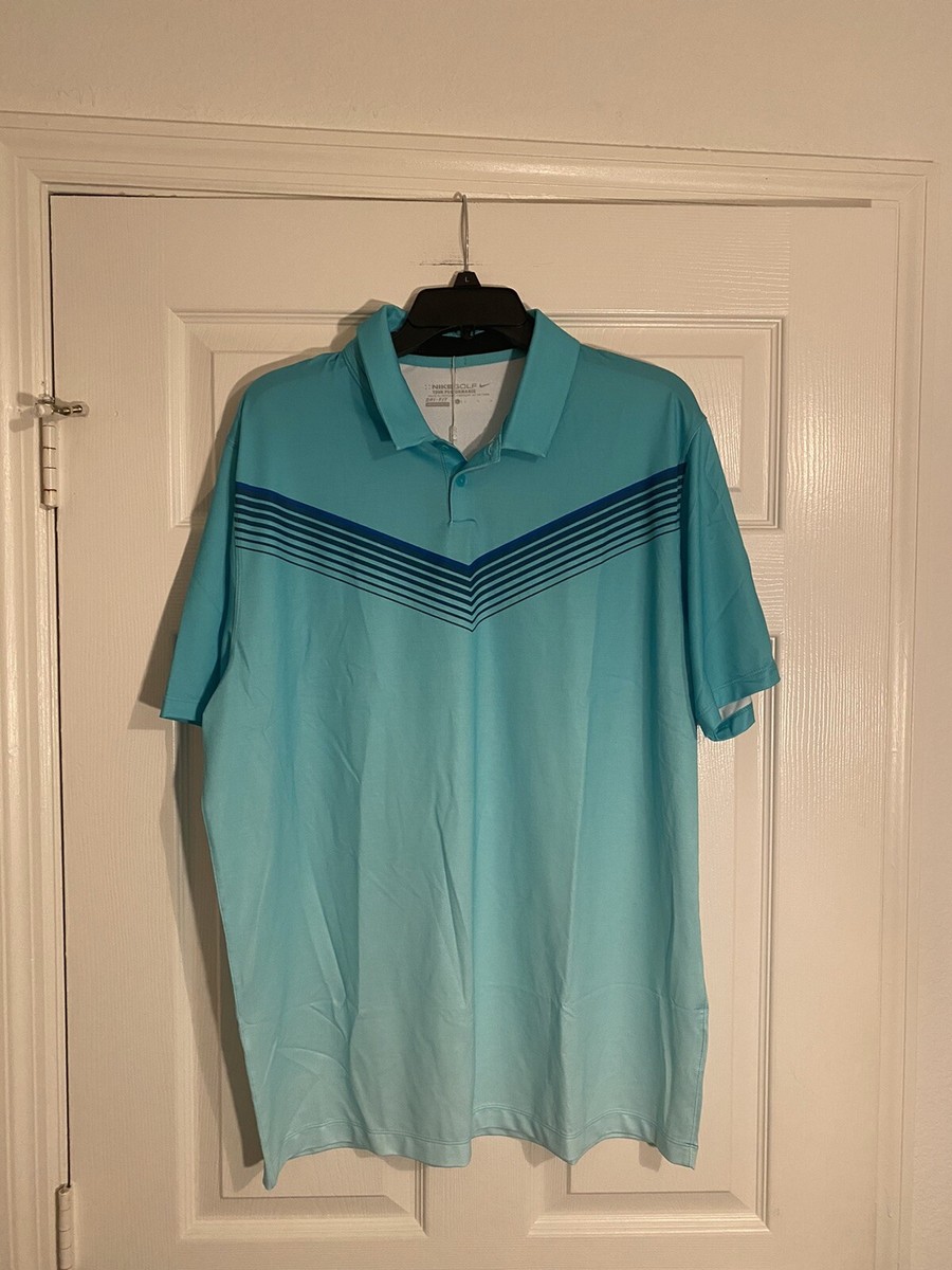 Nike Tour Performance Golf Polo Sz Lg 639946-405 Rory