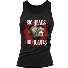 Pit Bull Gear Big Heads Big Hearts Women's Slim Fit Tank Pit Bull Mom - New