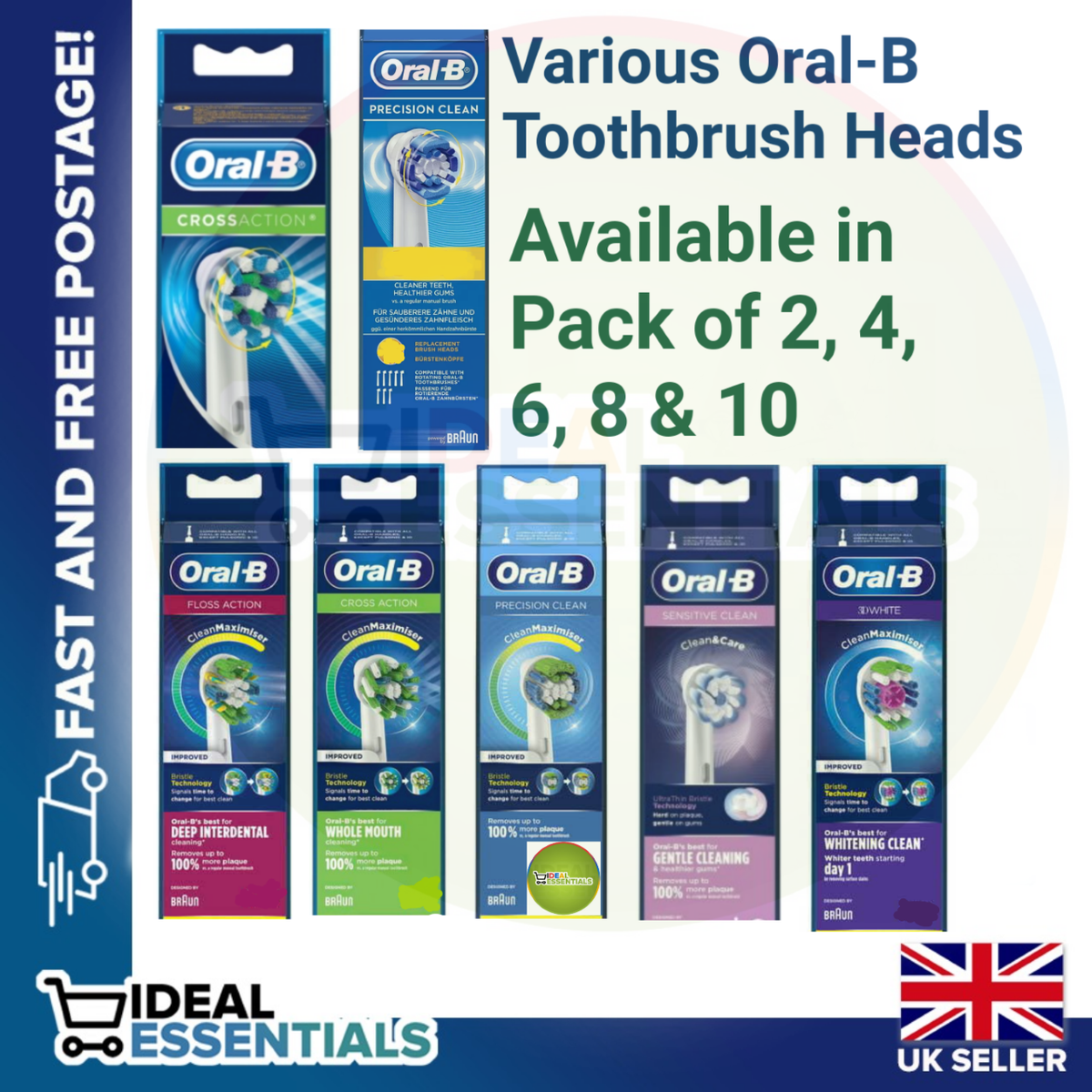 Oral-B - Precision Clean Electric Toothbrush Heads, 3 Count (Pack Of 1 - View #11