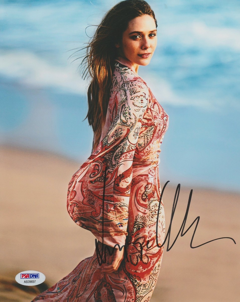 Elizabeth Olsen Signed 8x10 Photo PSA DNA Avengers Infinity War | eBay