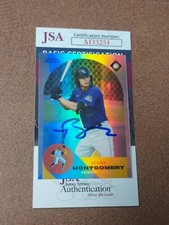 BENNY MONTGOMERY 2022 BOWMAN CHROME ASCENSIONS AUTOGRAPHED ROOKIE CARD.ROCKIES.