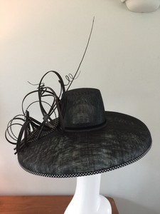 wedding black hat