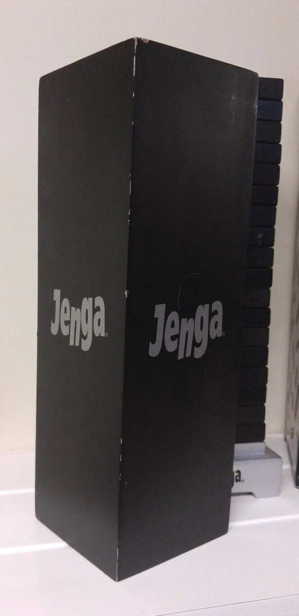 Jenga Onyx Edition Hasbro Parker Brother Board Game Black Complete