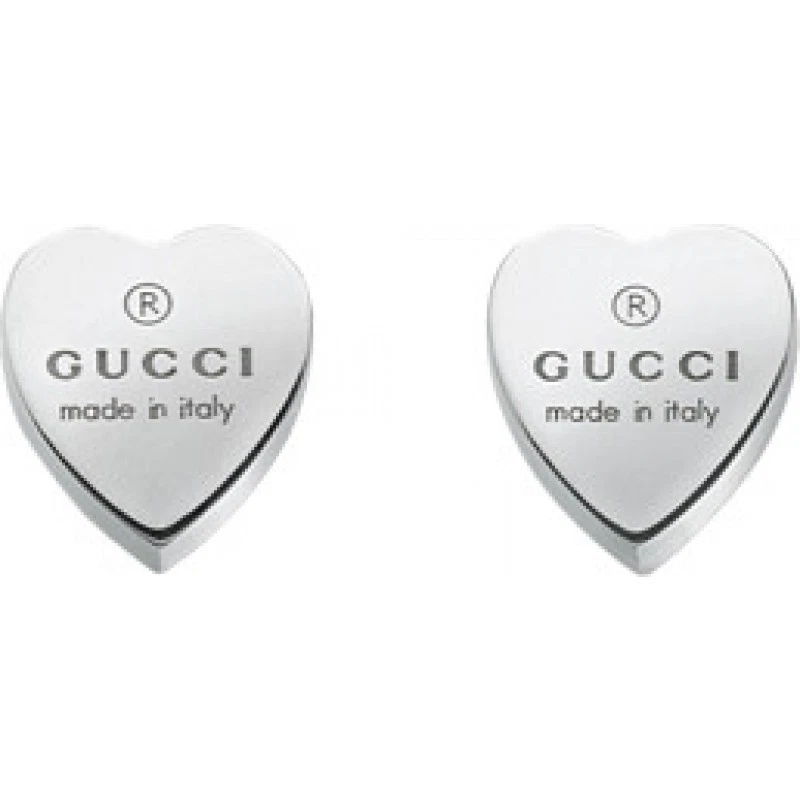 Silver gucci on sale heart earrings