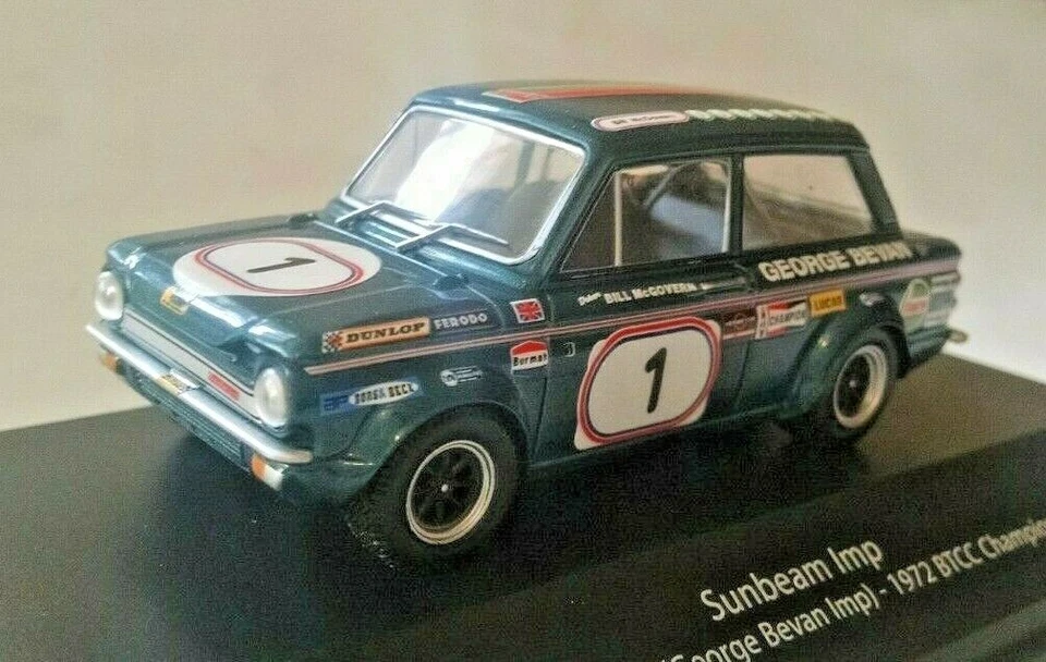 ATLAS 1:43 AUTO DIECAST - SUNBEAM IMP #1 McGOVERN BTTC CHAMPION (1972) 4 672 107 - Immagine 2 di 2