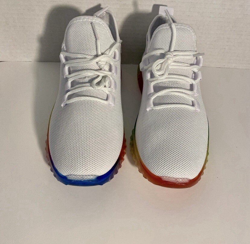 SAOLA *Wanted Shoes Sneaker Donna Taglia 8 Affinity” Blu Suola Arcobaleno Multicolore