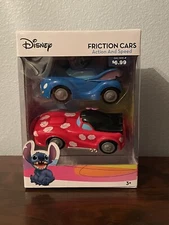 Disney Lilo & Stitch Friction Cars 2 Pack Action And Speed Age 3+ Racing Toy NEW