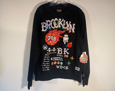 Wedding Cake Brand ''Brooklyn'' 718 Black Sweatshirt Men Size L / New