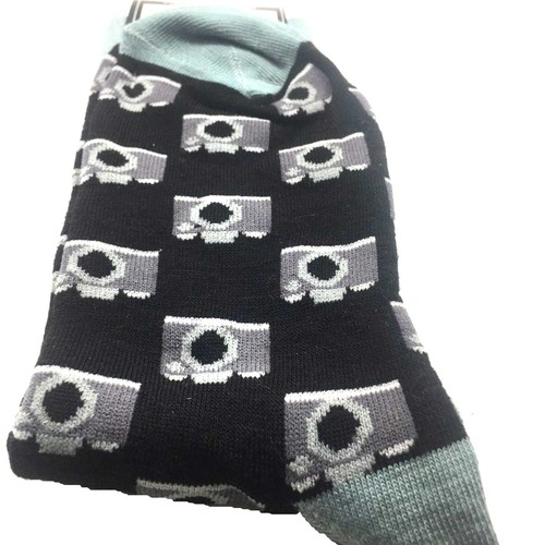 Para hombres Funky Novedad Fotógrafo CALCETINES CÁMARA Fotografía Foto Hobby-Negro Gris - Imagen 3 de 4