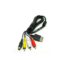6FT AV A/V S-Video for Sega Dreamcast Stereo Audio Video TV Composite Cable