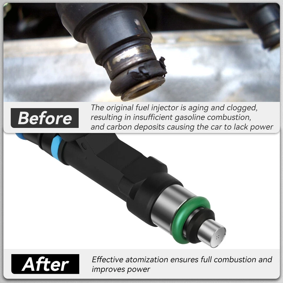 8 peças injetores de combustível para carro Ford Crown Victoria Lincoln Town 4.6L 2006-2011 - Imagem 4 de 4