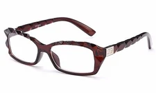 Translucent Clear Lens Glasses Rectangular Frame Elegant Style