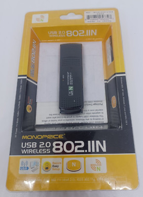 MonoPrice Wireless USB 2.0 Adapter New NIB 802.11N