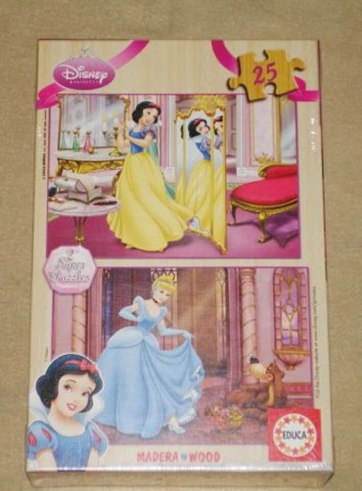 Rompecabezas de madera Educa Disney Princess 2 x 25 piezas 14182 nuevo precintado Foto 2 de 2