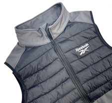 Reebok Outerwear Full Zip Best Puffer Top Nylon Men’s M Gray/Black NWT $110