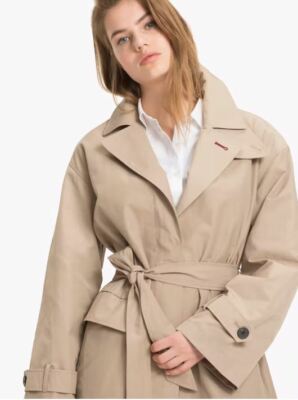 Tommy Hilfiger Icons Organic Trench Coat Beige Large RRP £300