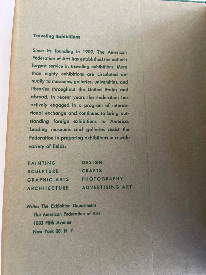 FILMS ON ART 1952 ~ films on artists, art, architecture ~ summarized RARE — 第 3/4 张图片