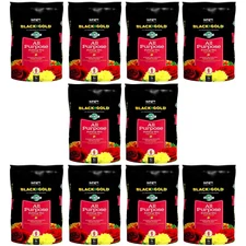 Black Gold All Purpose Potting Soil with RESiLIENCE - 16qt, 10 Pack