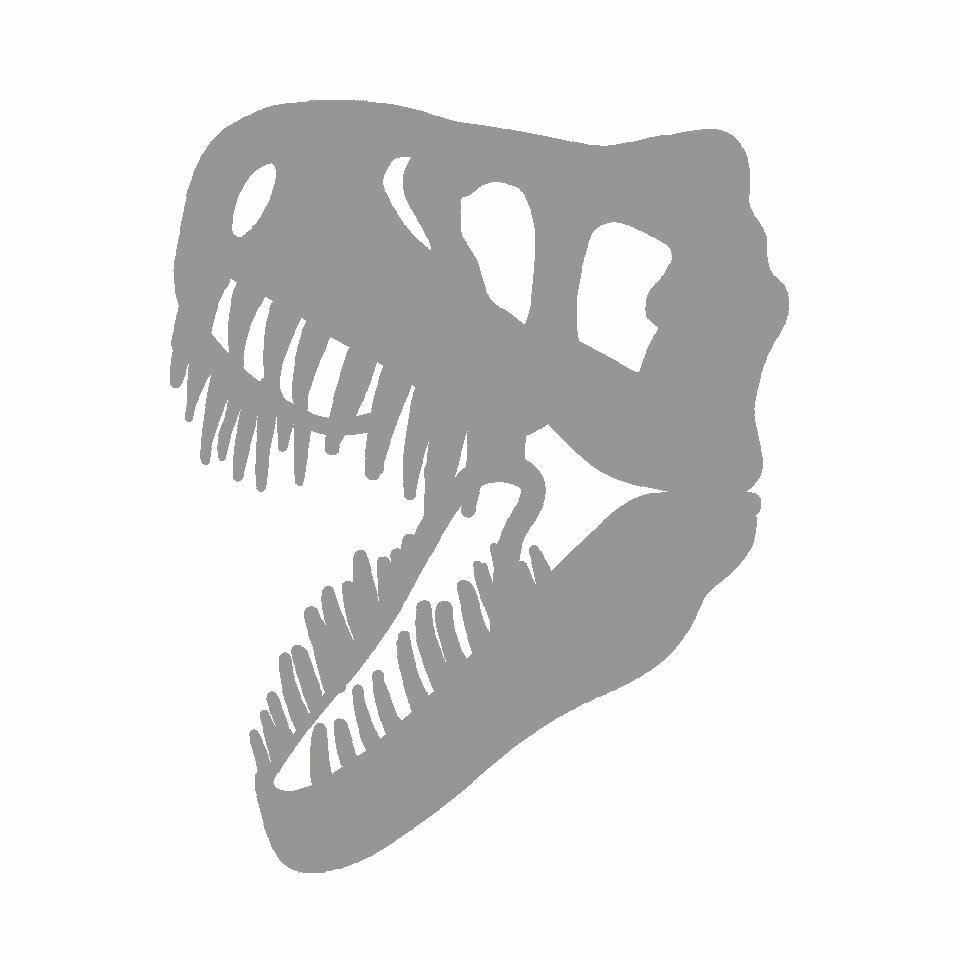 T Rex Head Stencil