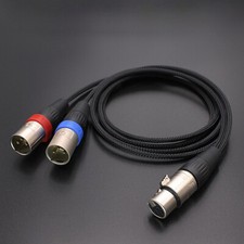5 Pin Female XLR to Dual 3 Pin Male XLR Balan...