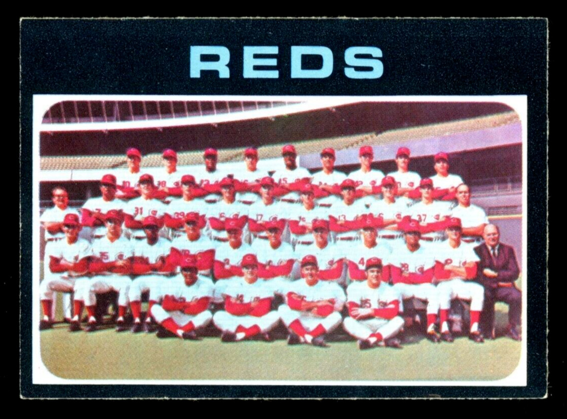 1971 TOPPS OPC O PEE CHEE #357 Cincinnati Reds Team Card NM W/Pete Rose Bench