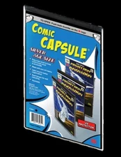 Silver Age Size ComicCapsule - Clear Or Black With Or Without Bag & Board
