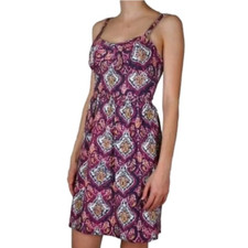 J. Crew Pink Blue Yellow A-Line Sweetheart Sleeveless Floral Paisley Dress Sz 8