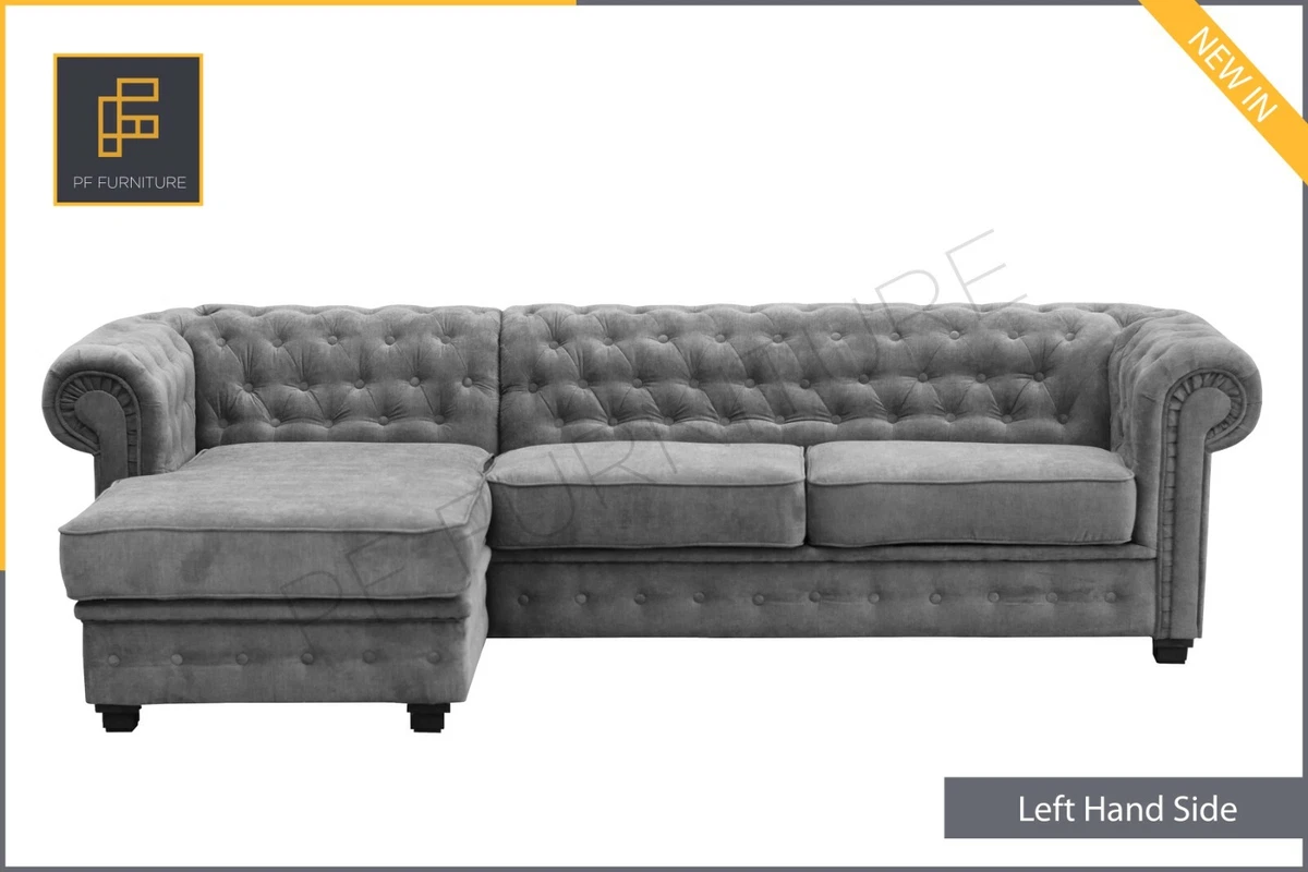 Chesterfield left hand corner sofa deals