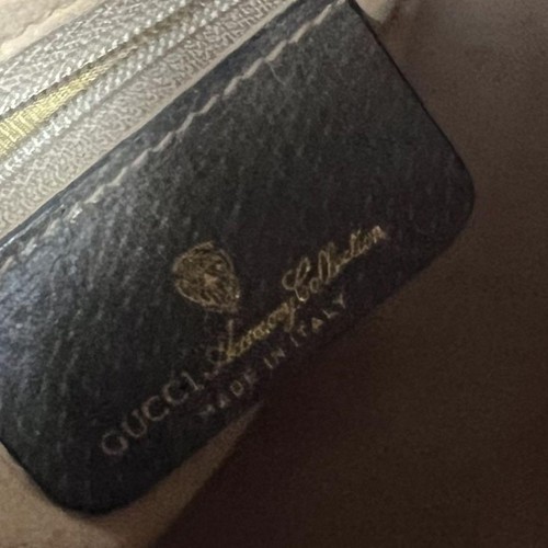 Gucci handbag GG pattern PVC leather brown Used Excellent+ Condition Auth JAPAN - Picture 13 of 24