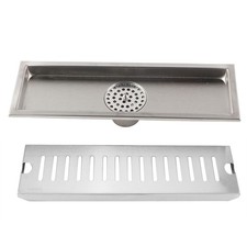 T- Large Stainless Steel Rectangle Shower Floor Drain Bathroom Drainage