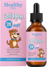 Healthy Petz Liquid Collagen for Dogs Joint Skin Coat Gut Support 2oz