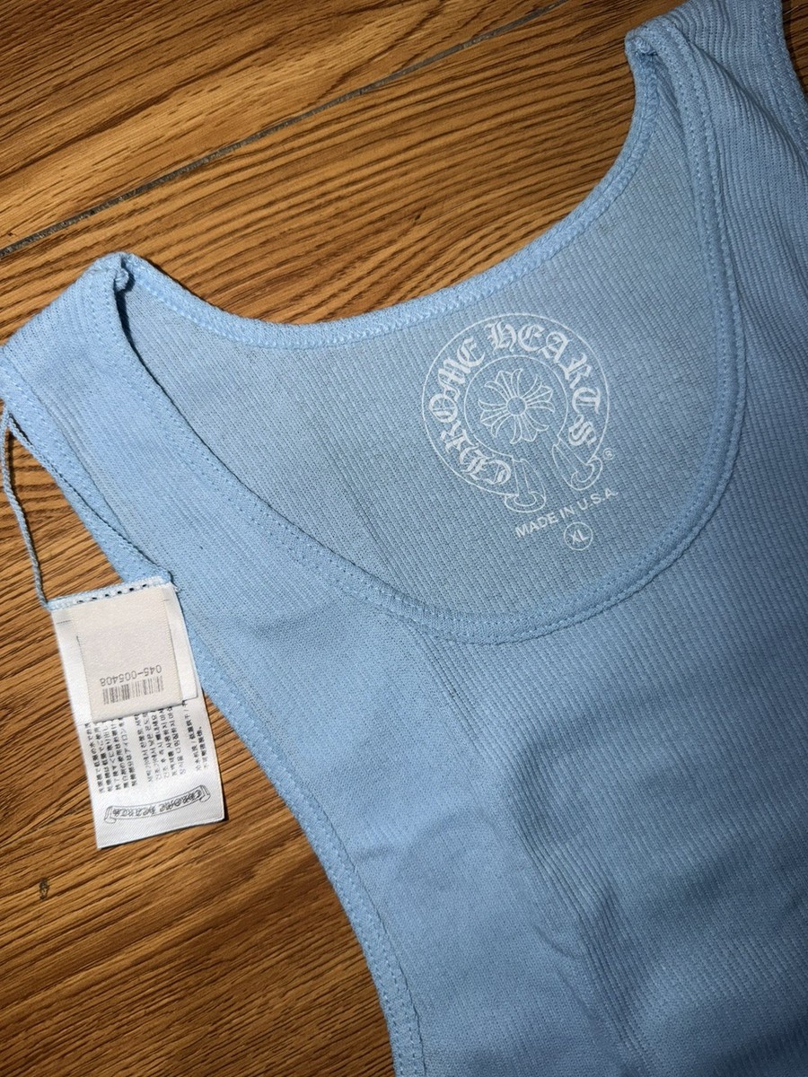 Chrome Hearts Baby Blue Rib Tank Blue Size XL | eBay