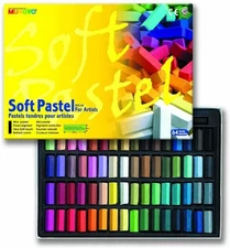 Soft Pastel Set of 64 Assorted Colors Square Chalk brilliant Color
