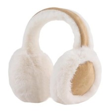 Winter Women Earmuff Foldable Ear Warmer Fluffy Ear Cover Warm Outdoor Khaki