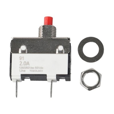 2A Manueller Reset Thermoschalter für elektrischen Überstromschutz DC AC