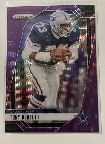 Tony Dorsett 2024 Panini Prizm #81 Purple Wave Prizm /99 Dallas Cowboys HOF