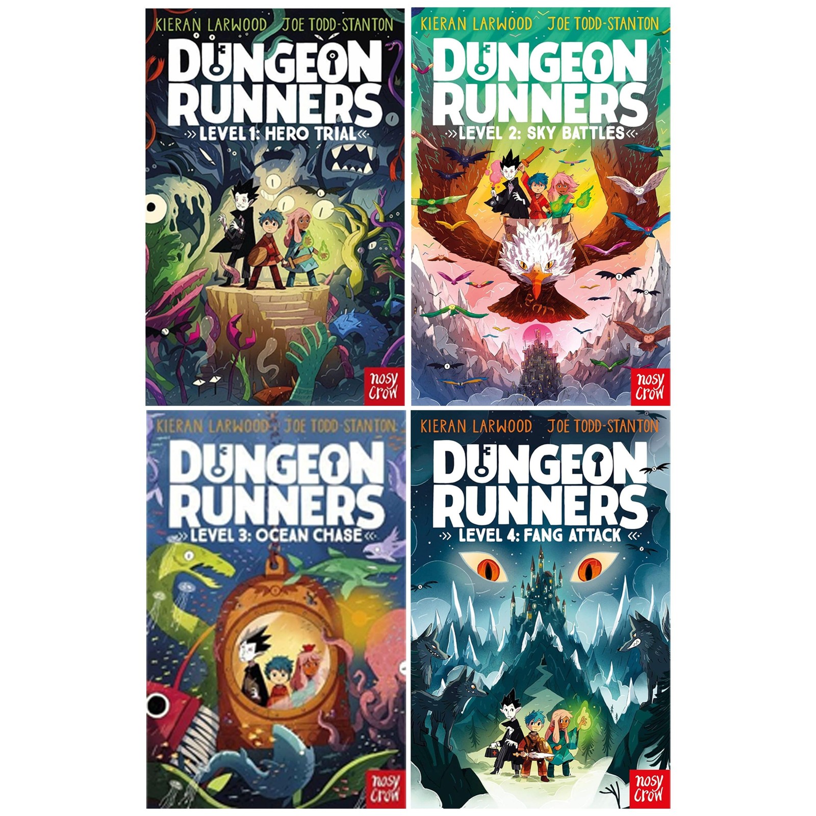 Dungeon Runners Series by Kieran Larwood: Illus. 4 Books Set - Ages 7-9 - PB