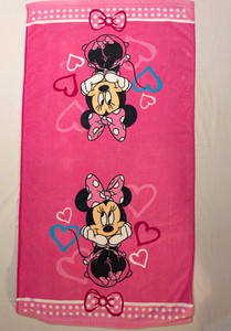 Classic Minnie Mouse Beach Bath Towel - Disney Official Merchandise - 25” X 50”