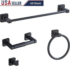 Rustproof Stainless Steel Bathroom Accessory Set Towel Bar Holder Hook New
