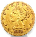 1882-CC Liberty Gold Half Eagle $5 Coin - PCGS VF35 - Rare Carson Gold Coin