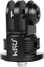 Aluminum Camera Tripod Mount Adapter, 1/4"-20 Camera Mount Black