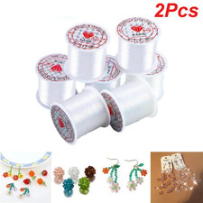 54 Yards Crystal Elastic Cord String Wire Beading Thread DIY Jewelry Making 2PCS