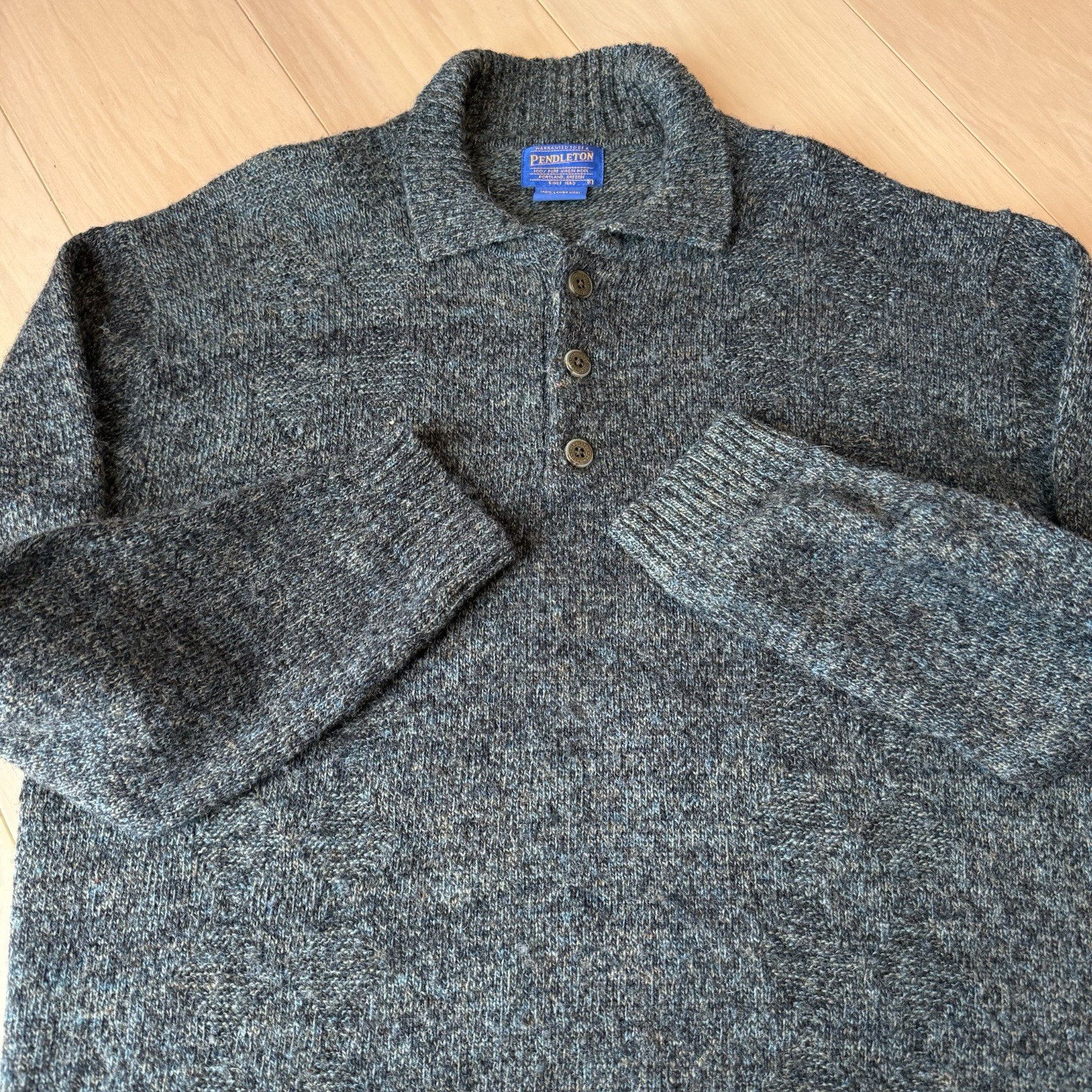 Pendleton Lambswool Sweater Large Multicolor Coll… - image 5