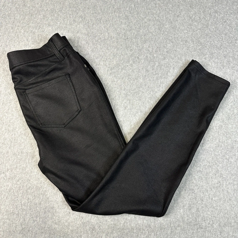 Simply Vera Wang Ponte Pants Women M Black Slim Fit High Rise Skinny Office Work - Image 2 of 4