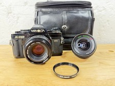 Minolta X-700 MPS 35mm SLR Film Camera with MD 50mm 1:2 Lens New Batteries Works
