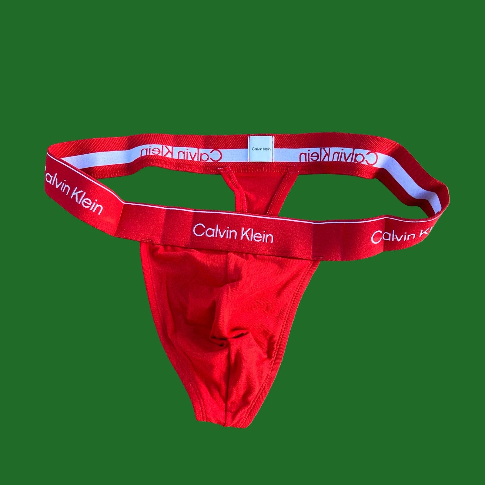 Calvin Klein CK mens Red Icon cotton G-string thong underwear size S M L XL thumbnail 4
