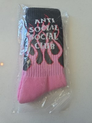 Anti Social Social Club Sucks Pink Flames New