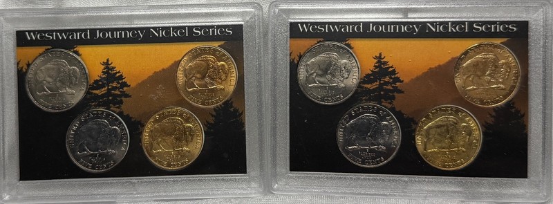 2005 Westward Journey Buffalo Nickel Series Set in Holders - 8 Buffalo Nickels
